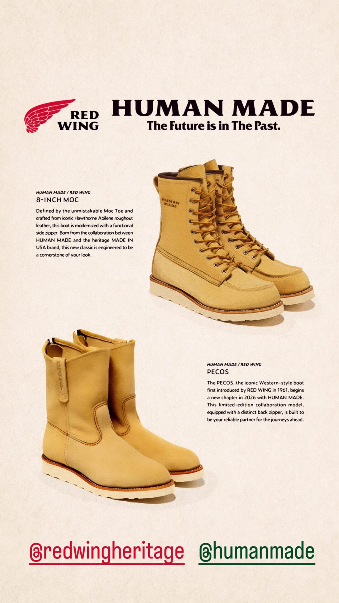 HUMAN MADE × RED WING コラボアイテムが近日発売 (ヒューマンメイド レッドウィング)