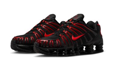 【2025年 12/15 発売】NIKE SHOX TL “Black/Light Crimson” (ナイキ ショックス TL “ブラック/ライトクリムゾン”) [AV3595-016]