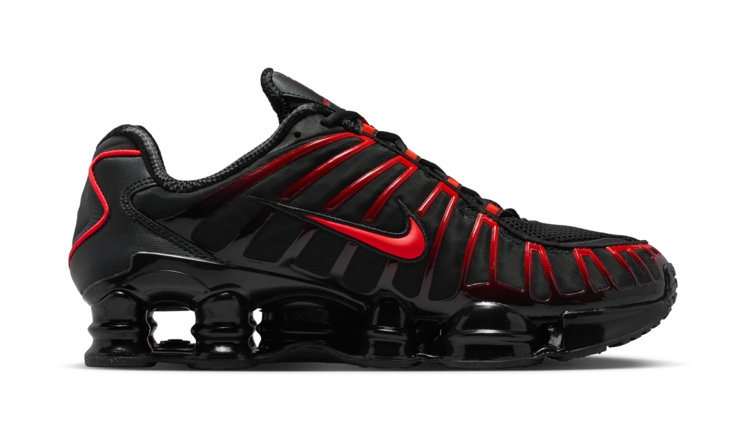 【2025年 12/15 発売】NIKE SHOX TL “Black/Light Crimson” (ナイキ ショックス TL “ブラック/ライトクリムゾン”) [AV3595-016]