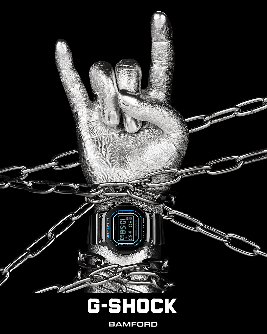 Bamford Watch Department × G-SHOCK コラボ「GM-5600BWD-1JR」が2025年 12/12 発売 (バンフォード・ウオッチ・デパートメント Gショック ジーショック)