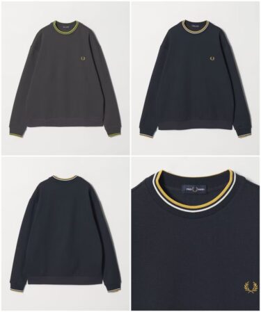 BEAUTY&YOUTH × FRED PERRY 2025 FW 別注 “ツインティップ クルーネック スウェット”が12月下旬 発売 (ビューティアンドユース フレッドペリー)