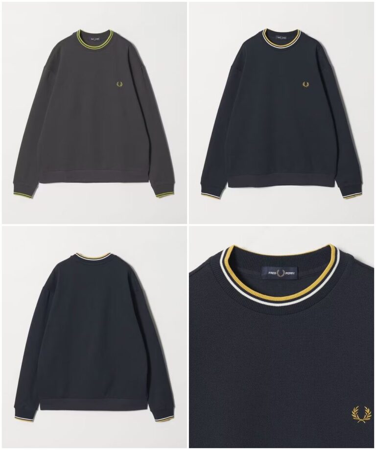 BEAUTY&YOUTH × FRED PERRY 2025 FW 別注 “ツインティップ クルー 