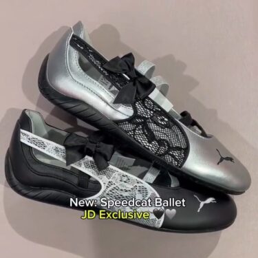 【JD Sports 限定】PUMA SPEEDCAT BALLET LACE “Black/Silver” (プーマ スピードキャット バレエ レース “ブラック/シルバー”) [408709-01/409009-01]
