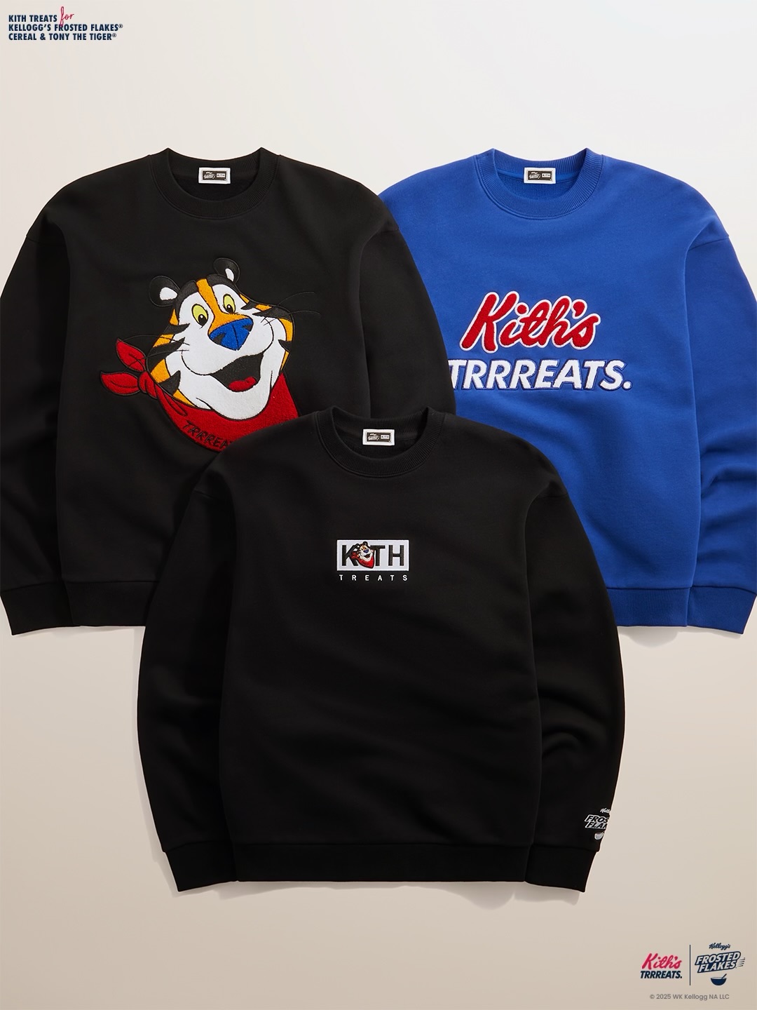 KITH TREATS for Kellogg’s Frosted Flakes Cereal & Tony the Tigerが2025年 12/12 発売 (キス トリーツ ケロッグ)