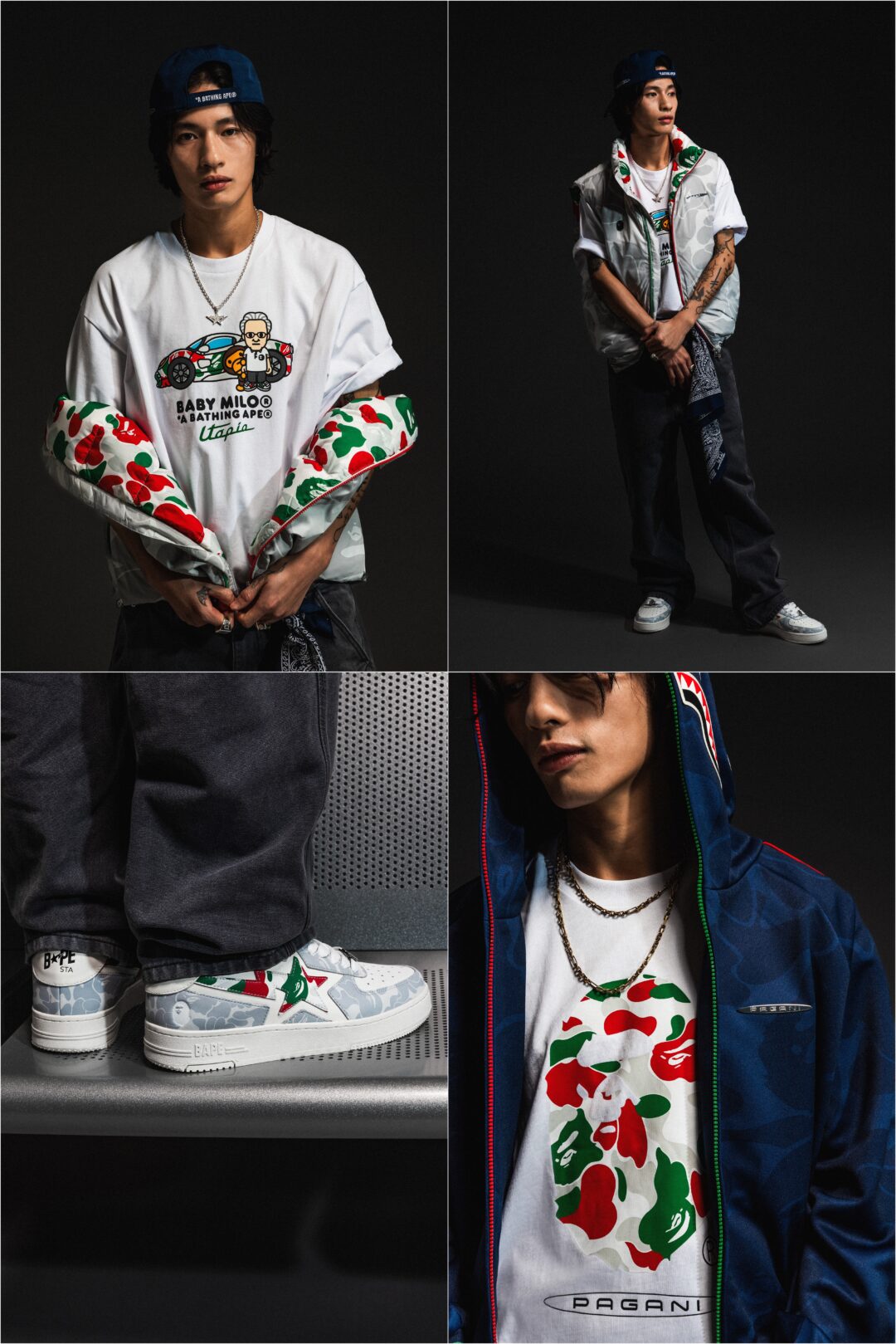 A BATHING APE x PAGANI 2025 FW コラボコレクションが12/22 発売 (ア ベイシング エイプ パガーニ)