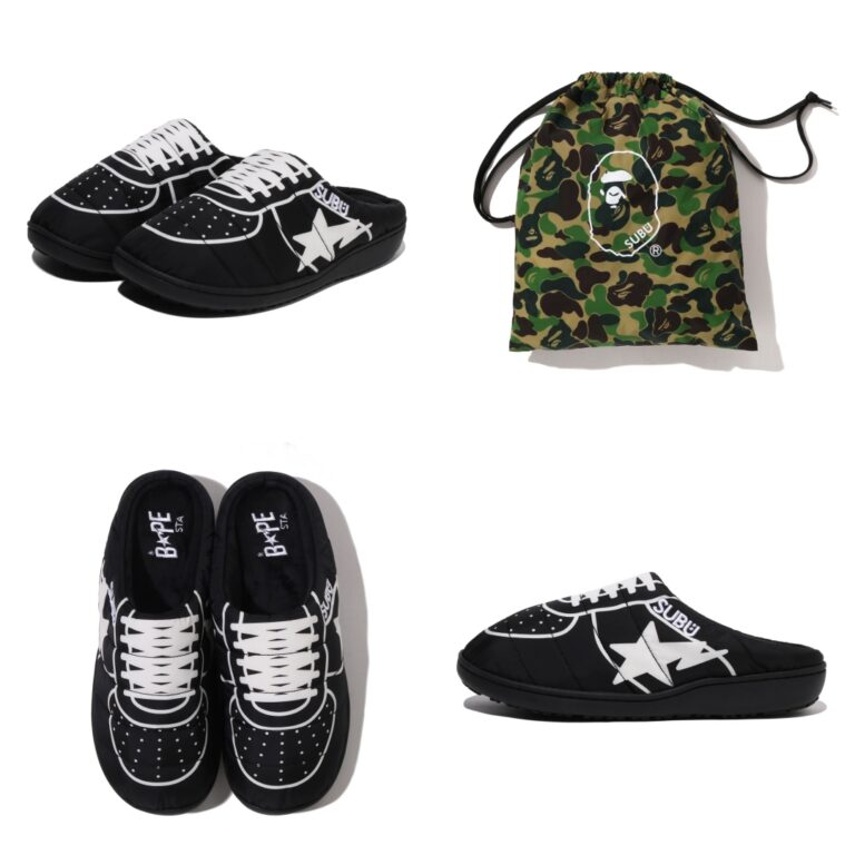 A BATHING APE × SUBU PUFFER SANDALS “BAPESTA”が2026年 1/3 発売 (ア