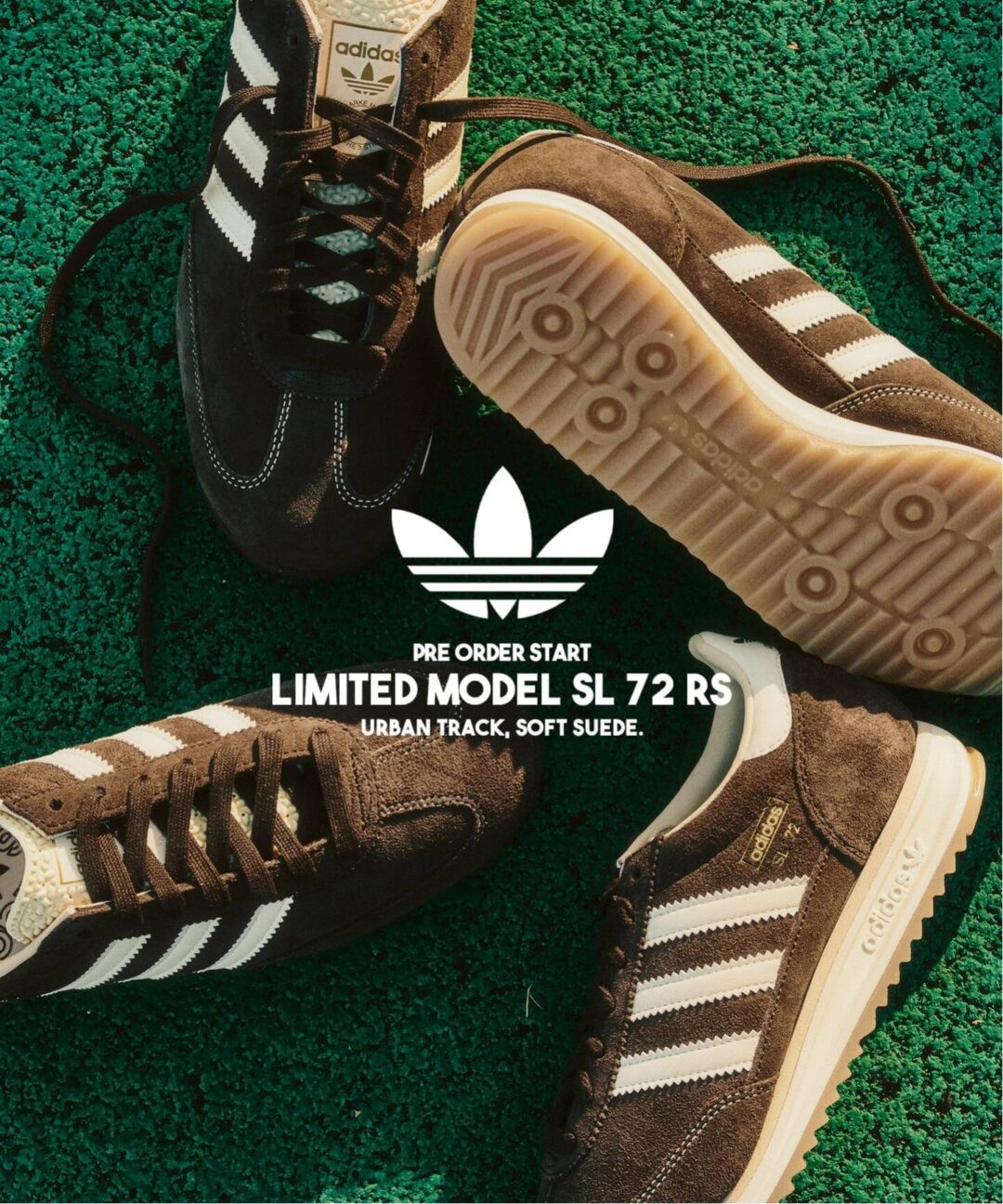 【417 EDIFICE EXCLUSIVE・2026年 1月下旬 発売】adidas Originals SL 72 RS “Aurora Coffee” (エディフィス アディダス オリジナルス) [KK3642]