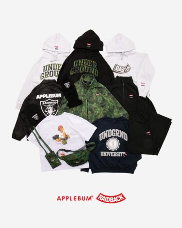 APPLEBUM × raidback fabric Collaboration Collectionが2025年 12/13 & 12/20 発売 (アップルバム レイドバック)