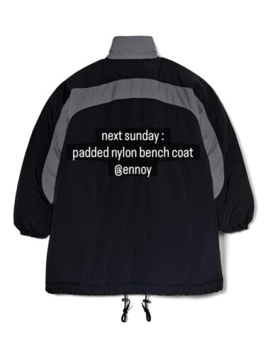 【2025年 12/21 発売予定】ENNOY 2025 AW “PADDED NYLON BENCH COAT” (エンノイ)