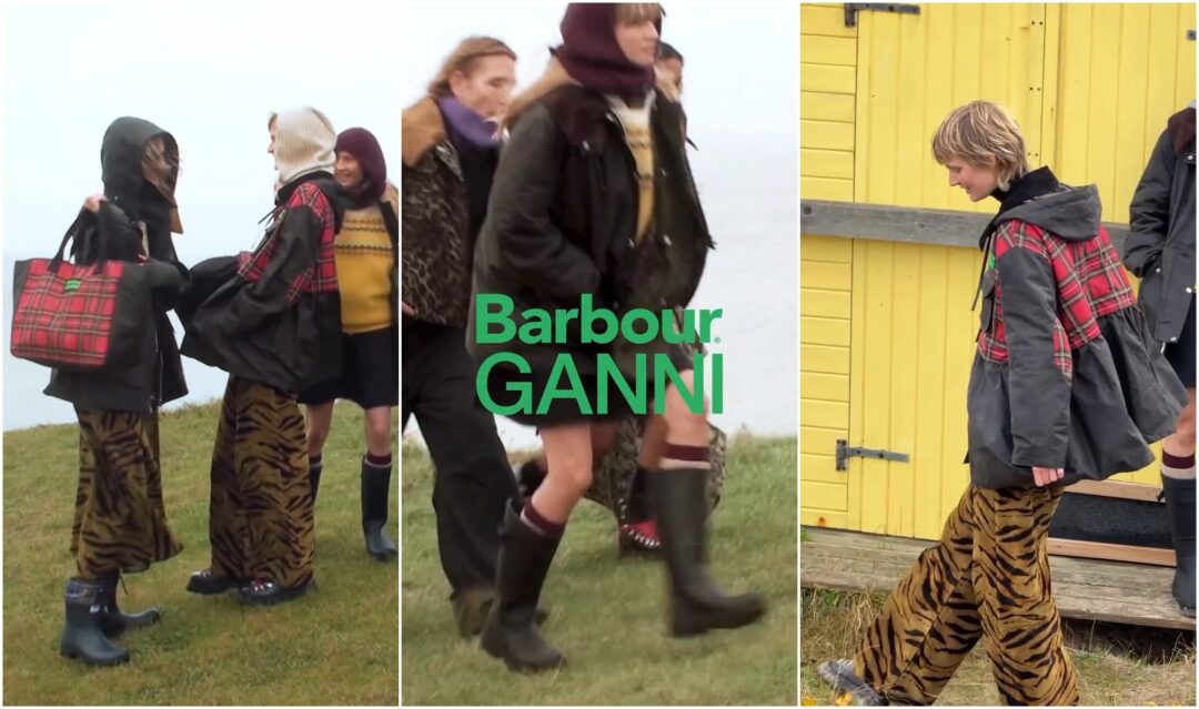 GANNI x Barbour “limited-edition collaboration”が2025年 12/4 発売 (ガニー バブアー)
