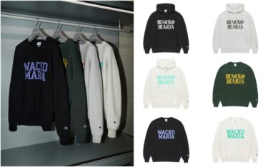 WACKO MARIA × Champion "REVERSE WEAVE Hoodie & Crew Neck"が2026年 1/3 発売 (ワコマリア チャンピオン リバースウィーブ)