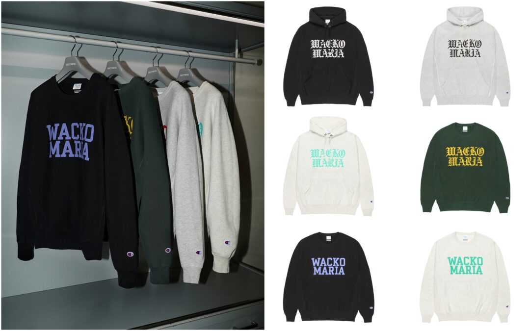 WACKO MARIA × Champion "REVERSE WEAVE Hoodie & Crew Neck"が2026年 1/3 発売 (ワコマリア チャンピオン リバースウィーブ)