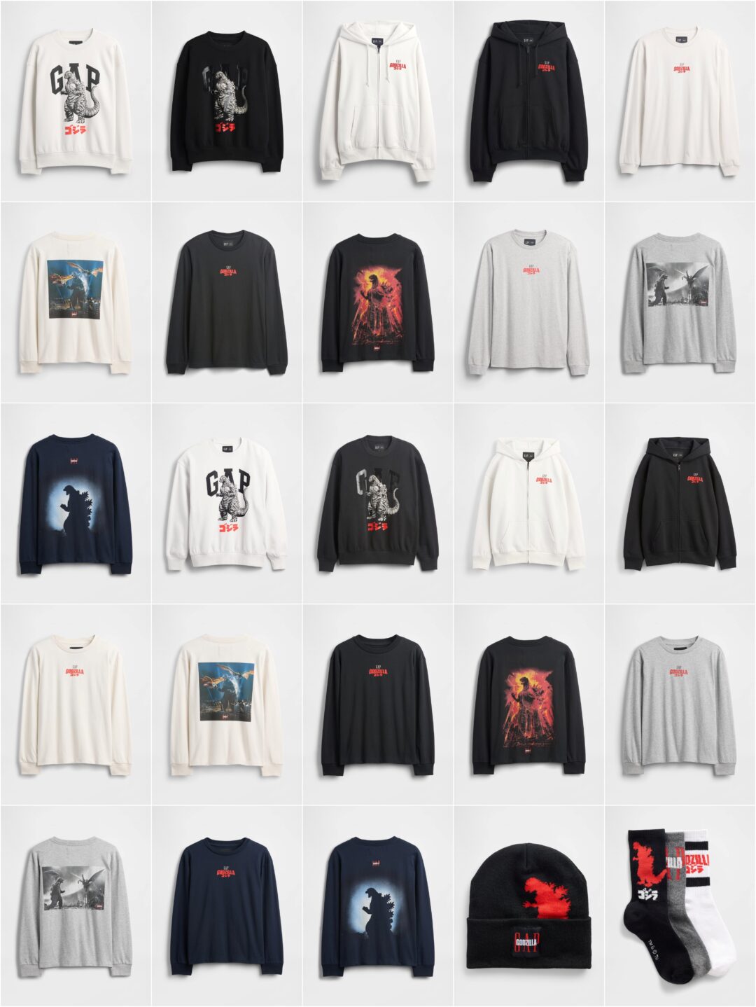 Gap、日本が世界に誇る最強の怪獣王「ゴジラ」とのコラボレーションが2025年 12/16 発売 (ギャップ GODZILLA)