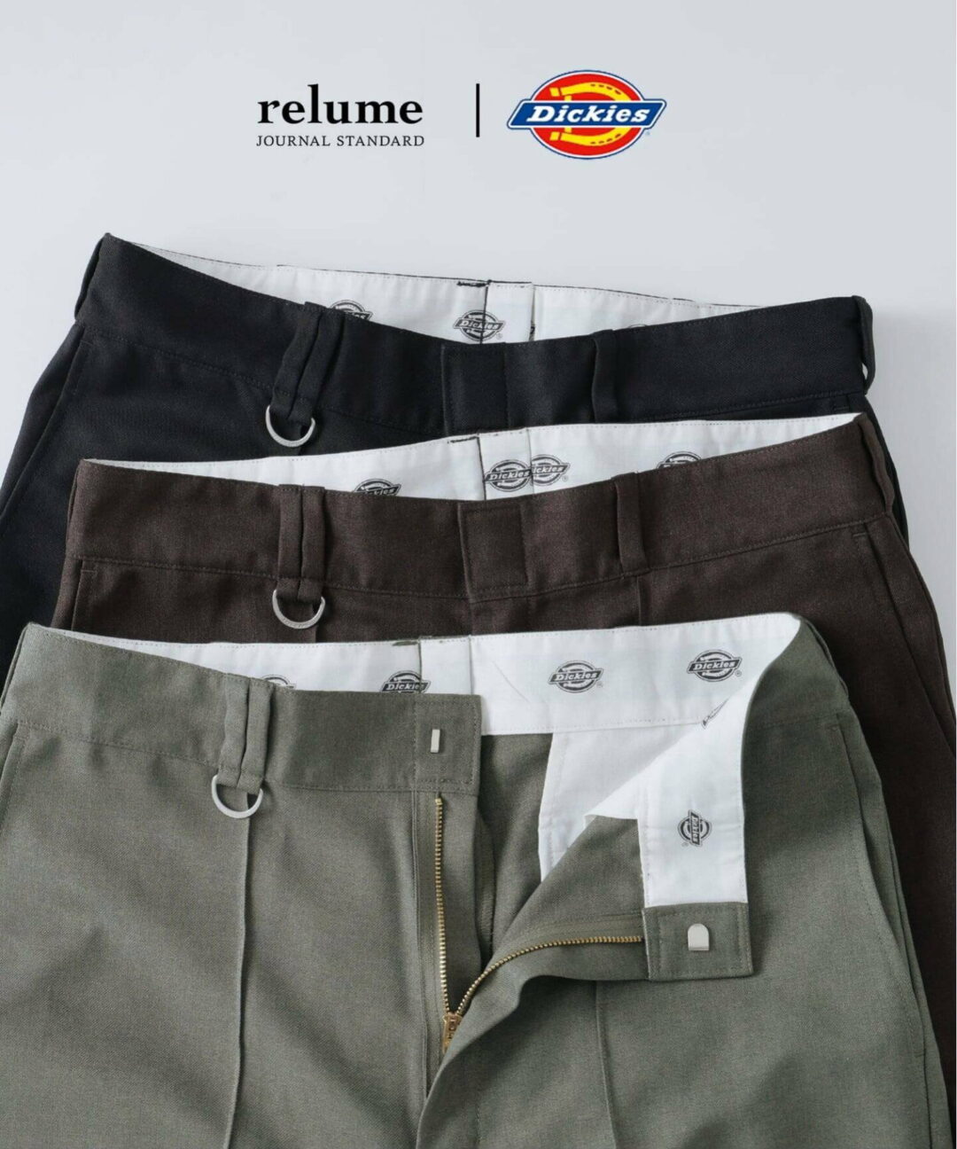 JOURNAL STANDARD relume × Dickies 2025 FW 別注 “ピンタック ワイドスラックス”が2026年 1月中旬 発売 (ジャーナルスタンダード ディッキーズ)