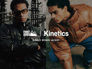 Kinetics × FIRST DOWN “BUBBLE DOWN JKT COLOR LETHER”が発売 (キネティクス ファーストダウン)
