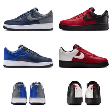 【国内発売】NIKE AIR FORCE 1 07 LOW “Mismatched/Obsidian/Gym Red” (ナイキ エア フォース 1 ロー “ミスマッチ/オブシディアン/ジムレッド”) [IB6847-400/IB6847-600]