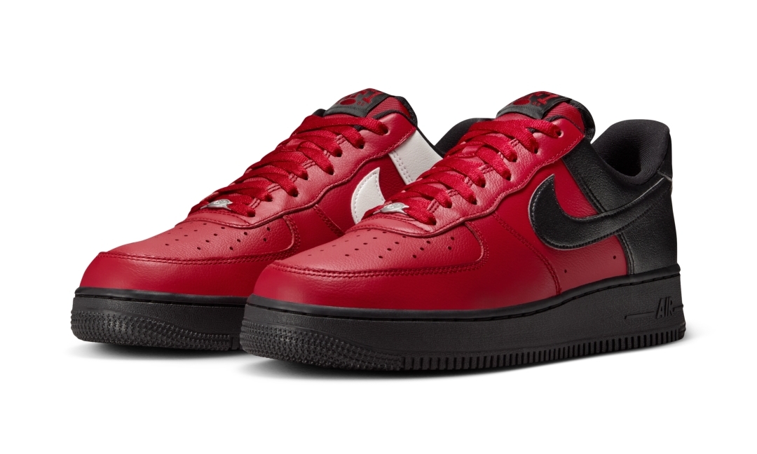 【国内発売】NIKE AIR FORCE 1 07 LOW “Mismatched/Obsidian/Gym Red” (ナイキ エア フォース 1 ロー “ミスマッチ/オブシディアン/ジムレッド”) [IB6847-400/IB6847-600]