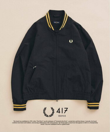 417 EDIFICE × FRED PERRY 別注 2026 SS "Tennis Bomber ブルゾン"が2026年 2月下旬 発売 (エディフィス フレッドペリー)
