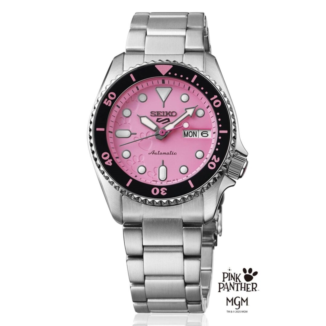 SEIKO 5 SPORTS x ピンクパンサー “SBSA321”が2026年 1/12 発売 (セイコー PINK PANTHER)
