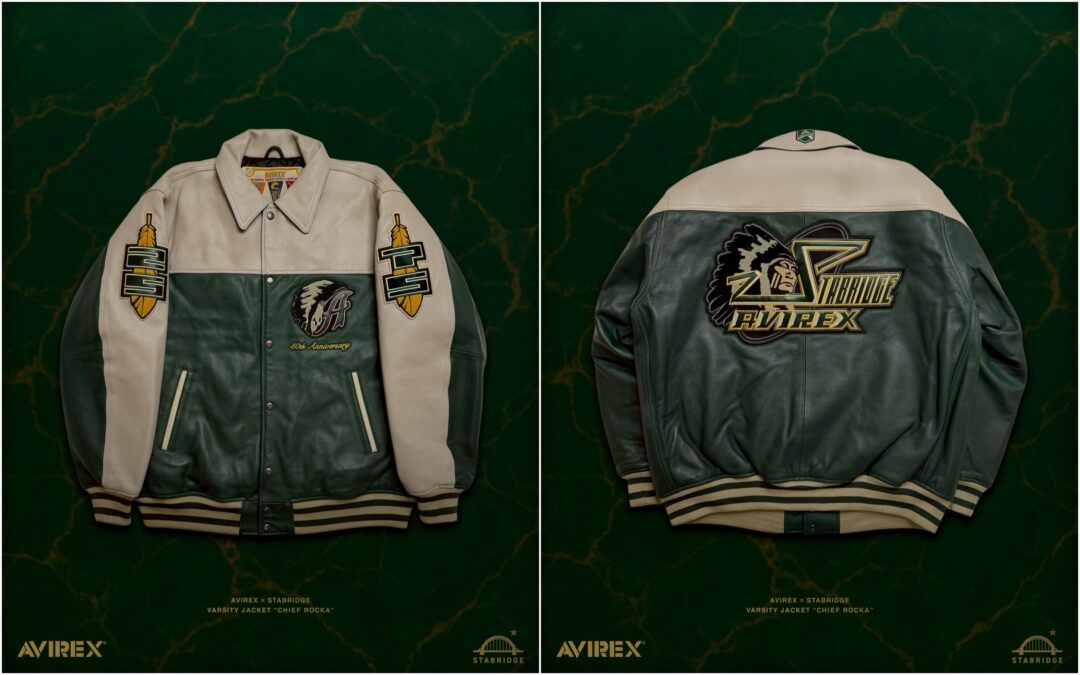 AVIREX × STABRIDGE "VARSITY JACKET CHIEF ROCKA"が2025年 12/27 発売 (アヴィレックス スタブリッジ "バーシティジャケット")