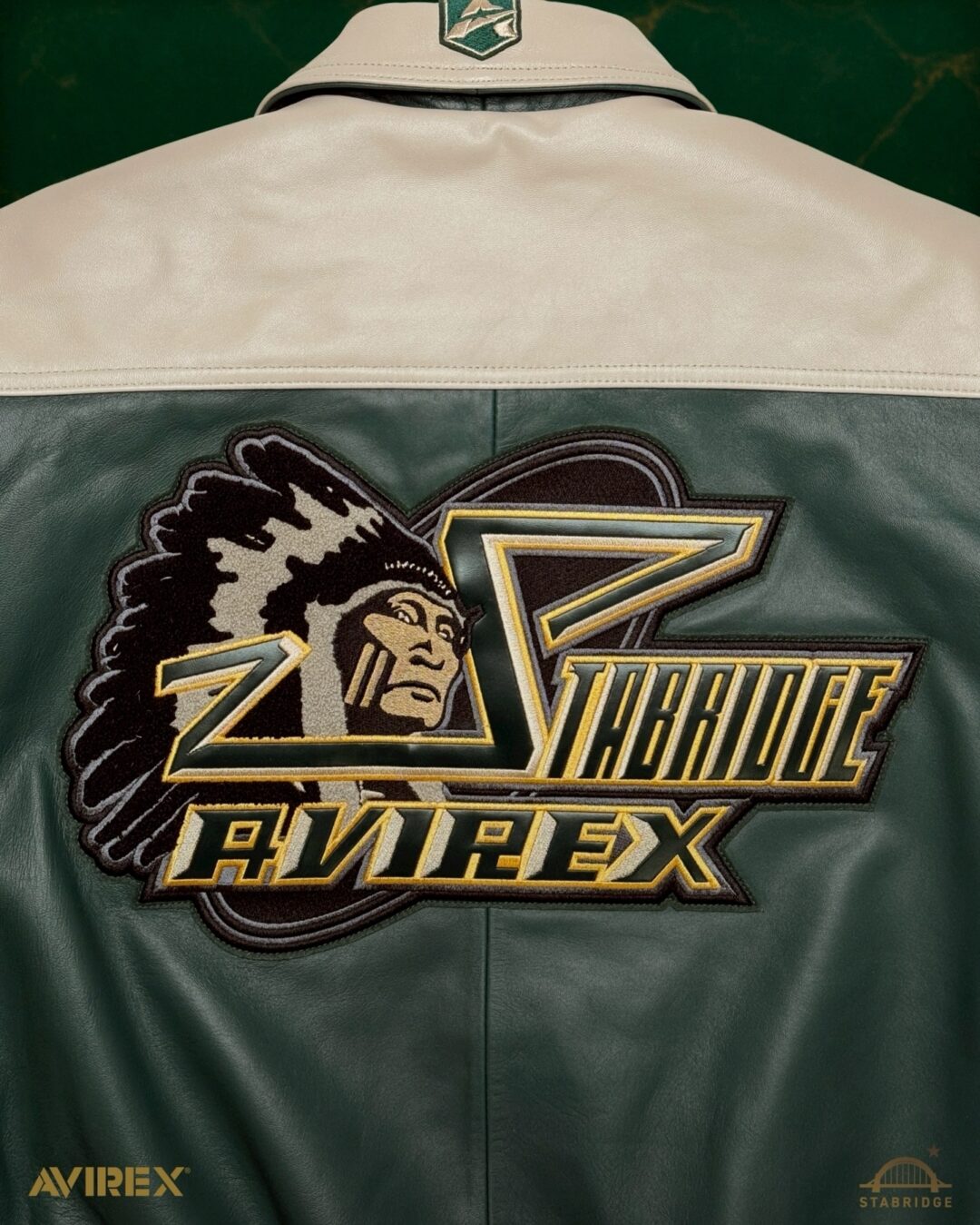 AVIREX × STABRIDGE “VARSITY JACKET CHIEF ROCKA”が2025年 12/27 発売 (アヴィレックス スタブリッジ “バーシティジャケット”)
