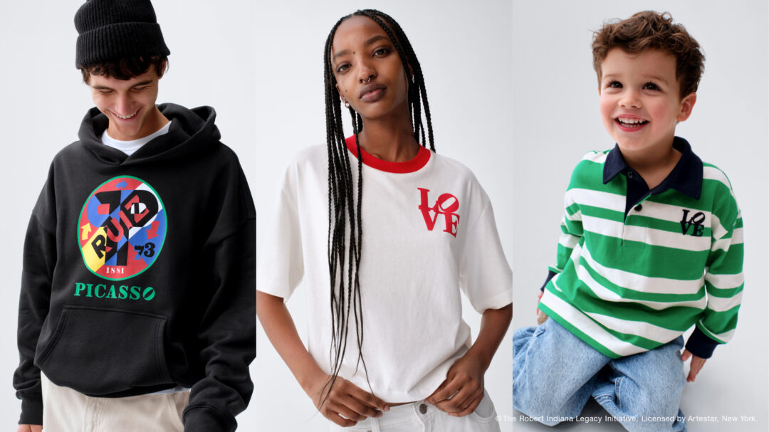 Gap、『LOVE』で知られるロバート・インディアナの作品からインスピレーションを得た「Gap | Robert Indiana」コレクションが1/21 発売 (ギャップ)