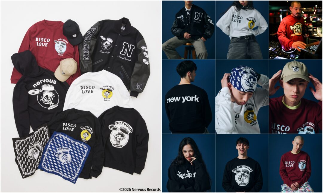 JOURNAL STANDARD × Nervous Records 2026 SS カプセルコレクションが2/14 発売 (ジャーナルスタンダード ナーヴァス・レコーズ)