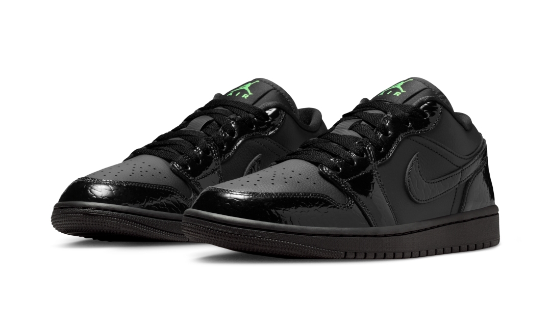 【2026年 2/1 発売予定】NIKE W AIR JORDAN 1 LOW “Patent/Black/Scream Green” (ナイキ エア ジョーダン ロー “パテント/ブラック/スクリームグリーン”) [IQ9701-010]