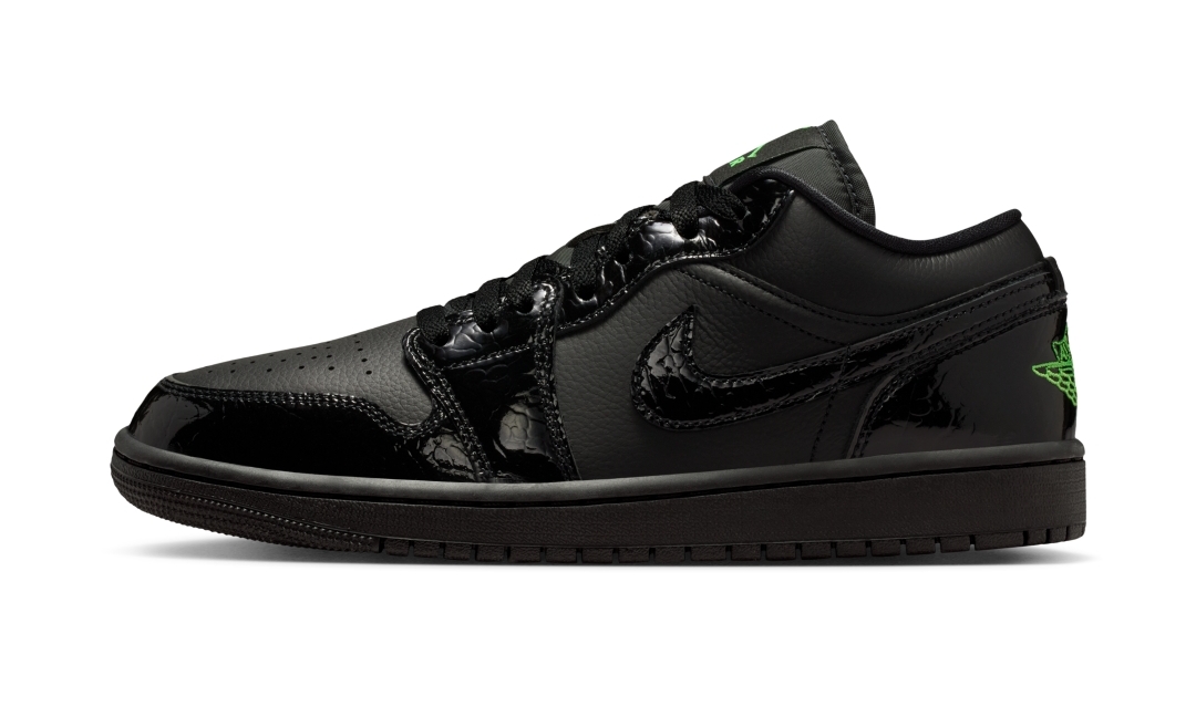 【2026年 2/1 発売予定】NIKE W AIR JORDAN 1 LOW “Patent/Black/Scream Green” (ナイキ エア ジョーダン ロー “パテント/ブラック/スクリームグリーン”) [IQ9701-010]