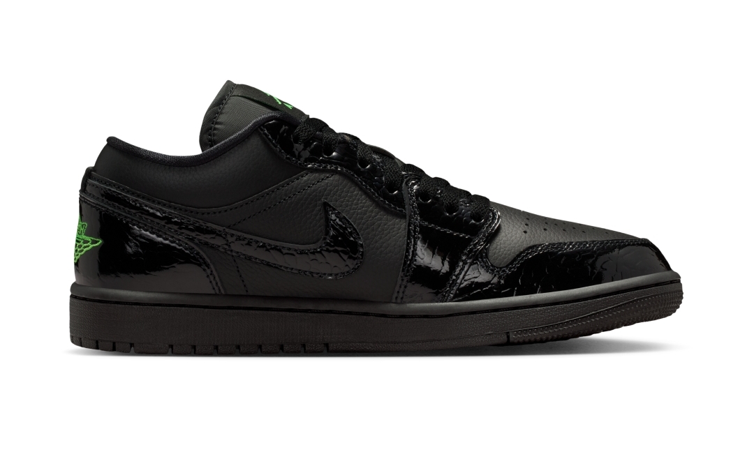 【2026年 2/1 発売予定】NIKE W AIR JORDAN 1 LOW “Patent/Black/Scream Green” (ナイキ エア ジョーダン ロー “パテント/ブラック/スクリームグリーン”) [IQ9701-010]