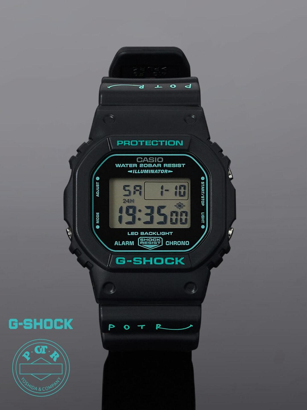 ターコイズブルーカラーのPORTER/POTR × G-SHOCK DW-5600が2026年 1/10 発売 (エムエイチエル ポーター Gショック)