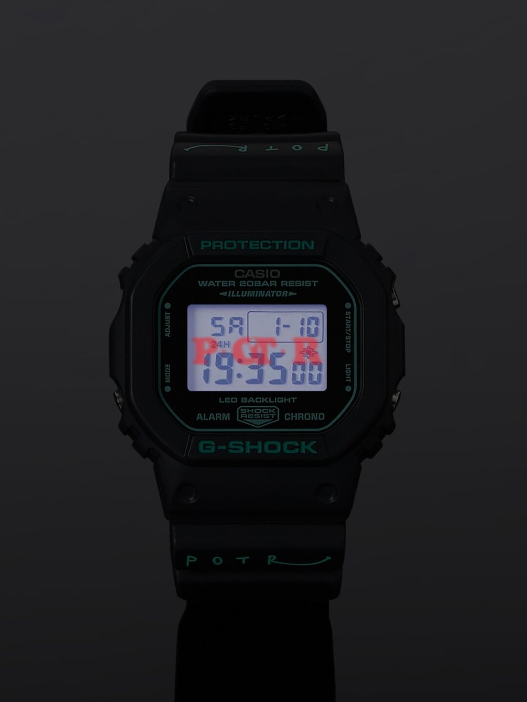 ターコイズブルーカラーのPORTER/POTR × G-SHOCK DW-5600が2026年 1/10 発売 (エムエイチエル ポーター Gショック)