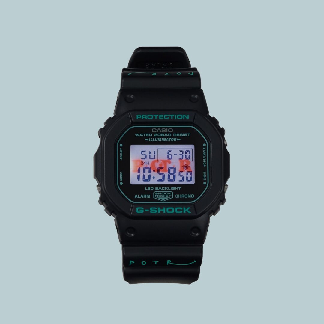 ターコイズブルーカラーのPORTER/POTR × G-SHOCK DW-5600が2026年 1/10 発売 (エムエイチエル ポーター Gショック)
