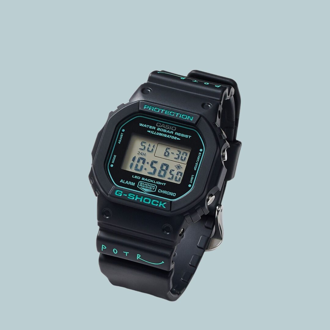 ターコイズブルーカラーのPORTER/POTR × G-SHOCK DW-5600が2026年 1/10 発売 (エムエイチエル ポーター Gショック)