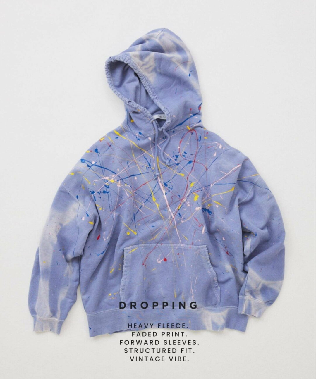 JOURNAL STANDARD 2026 SS “ドロッピング ペイント クルーネック スウェット & プルオーバー パーカー”が発売 (ジャーナルスタンダード)