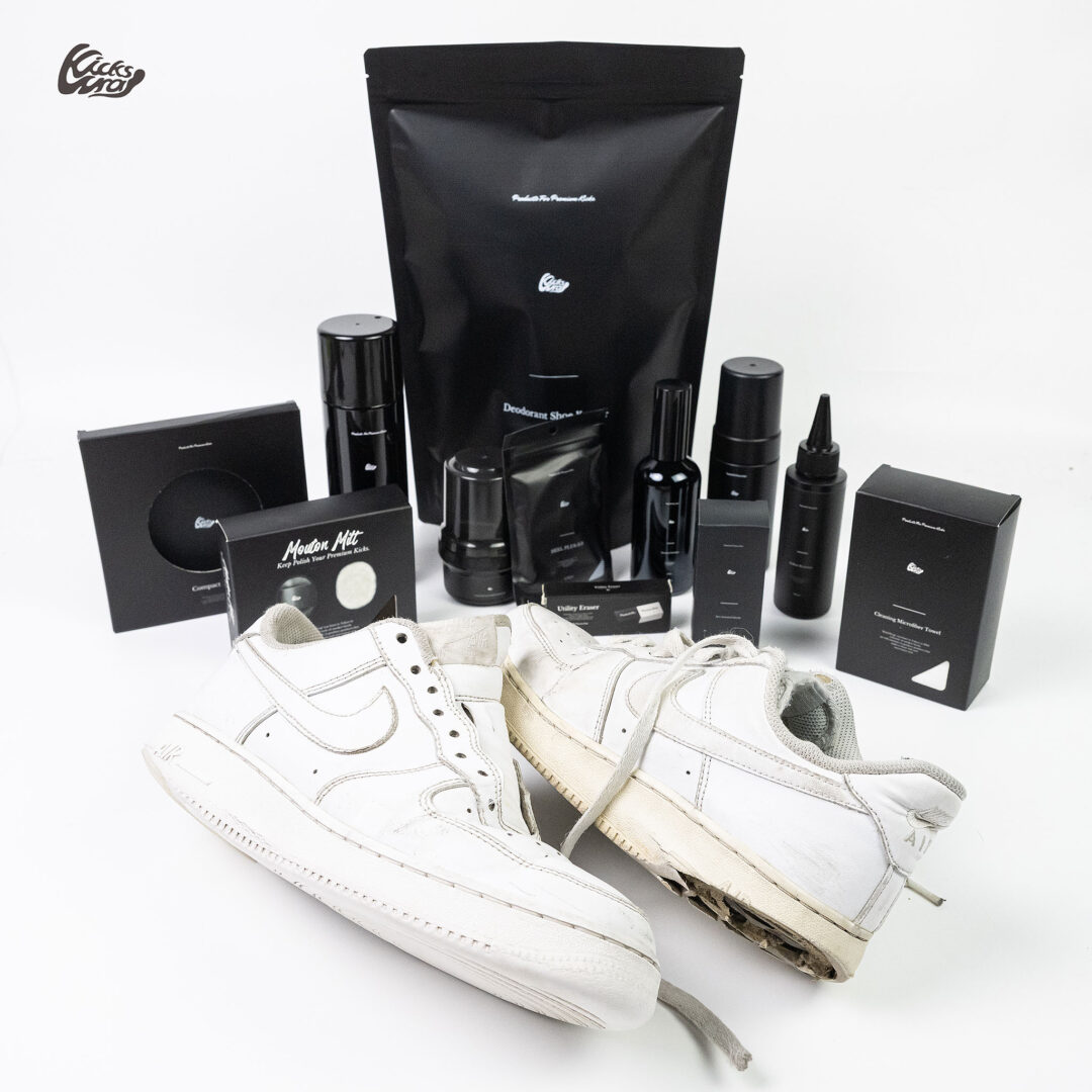 KicksWrapからレザースニーカーの”洗浄・黄ばみ除去・栄養補給・保護”コンプリートケアキット「Complete Leather Sneaker Care Kit」が2026年 1/29 19:00 発売 (キックスラップ)