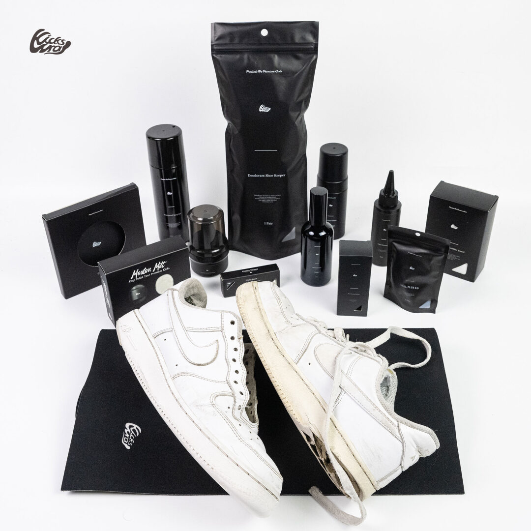 KicksWrapからレザースニーカーの”洗浄・黄ばみ除去・栄養補給・保護”コンプリートケアキット「Complete Leather Sneaker Care Kit」が2026年 1/29 19:00 発売 (キックスラップ)