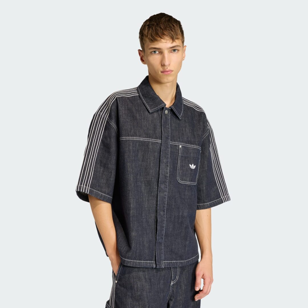 【2026年 1/9 発売】adidas Originals 2026 SS ”WORKWEAR Denim Short Sleeve Work Shirt & Denim Work Pants” (アディダス オリジナルス ワークウェア デニム SS シャツ パンツ) [KG6448/KG6450]