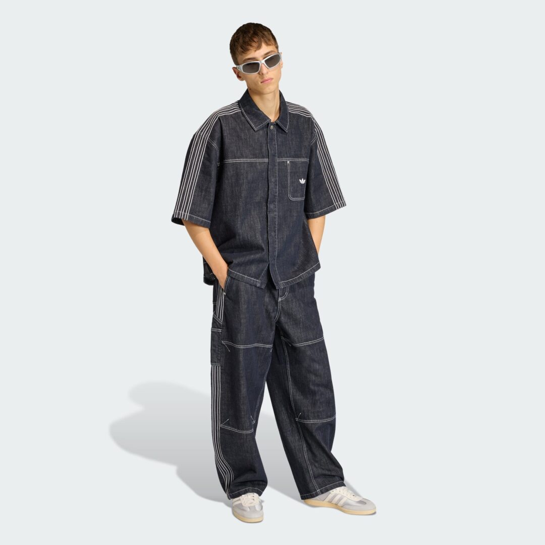 【2026年 1/9 発売】adidas Originals 2026 SS ”WORKWEAR Denim Short Sleeve Work Shirt & Denim Work Pants” (アディダス オリジナルス ワークウェア デニム SS シャツ パンツ) [KG6448/KG6450]