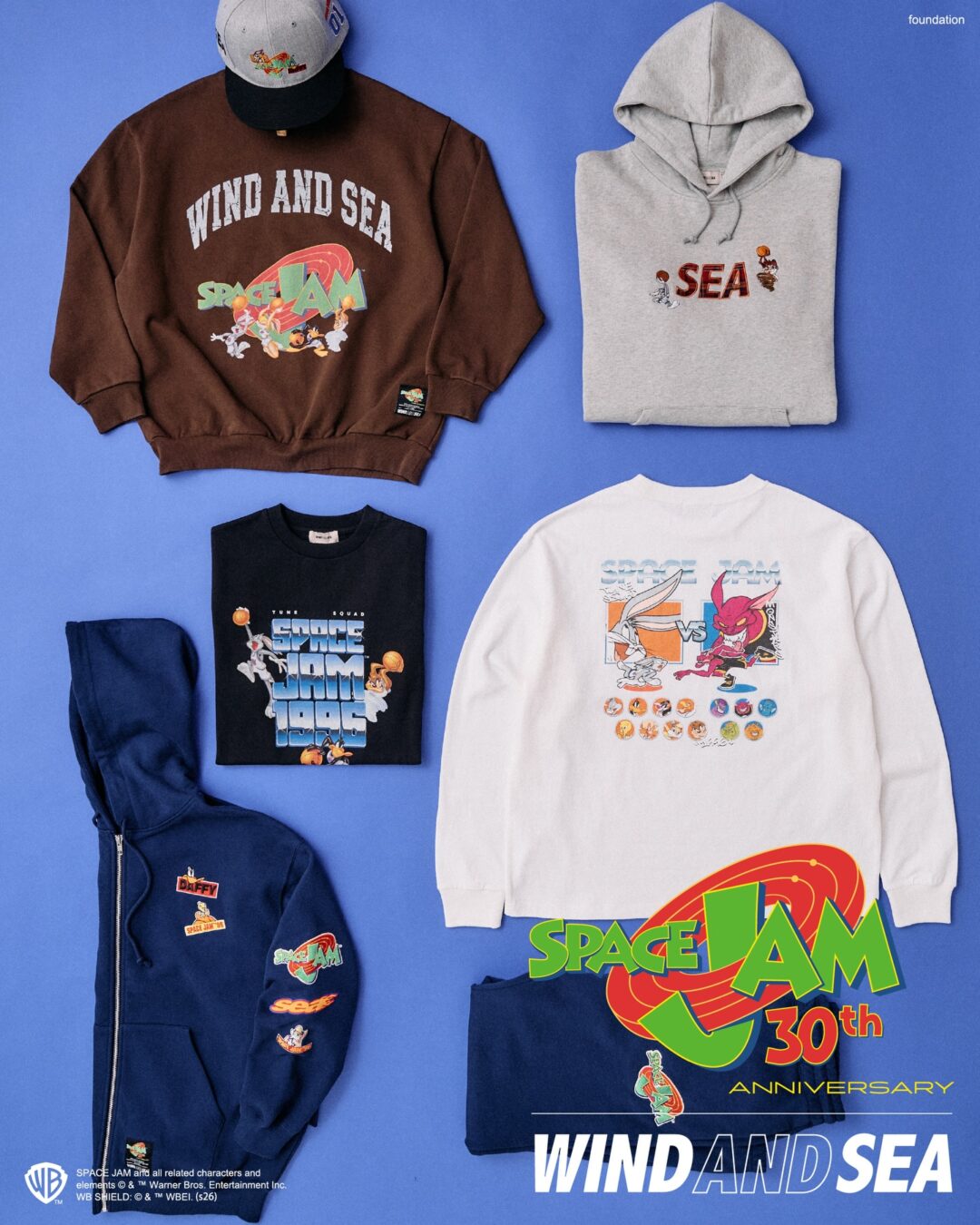 SPACE JAM 30周年 × WIND AND SEA 2026 SS コラボが1/15 順次発売 (スペース・ジャム ウィンダンシー)