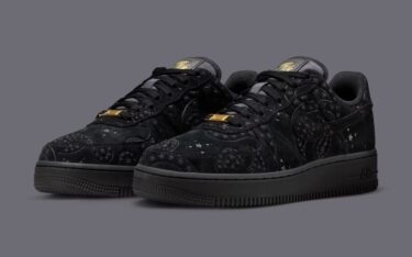 【2026年 春 発売予定】NIKE AIR FORCE 1 LOW SUEDE “Paisley/Black/Metallic Gold” (ナイキ エア フォース 1 ロー スエード “ペイズリー/ブラック/ゴールド”) [IO1259-001]