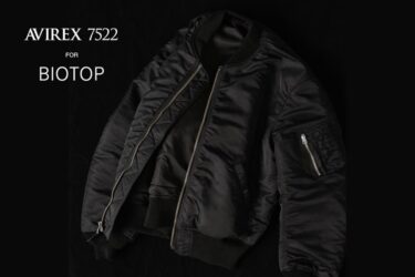 AVIREX7522 for BIOTOP 2026 SS “MA-1 EX”が1/10 発売 (アヴィレックス ビオトープ)