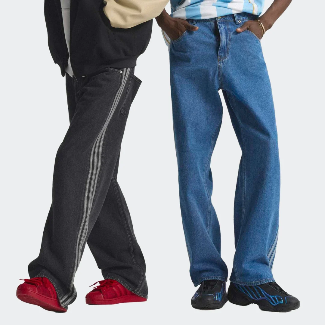 「アディダス アディカラー デニム 2026 SS」から3ストライプをあしらったバギーデニムが発売 (adidas Adicolor Denim Baggy Denim Pants) [KD1497/KD1499]