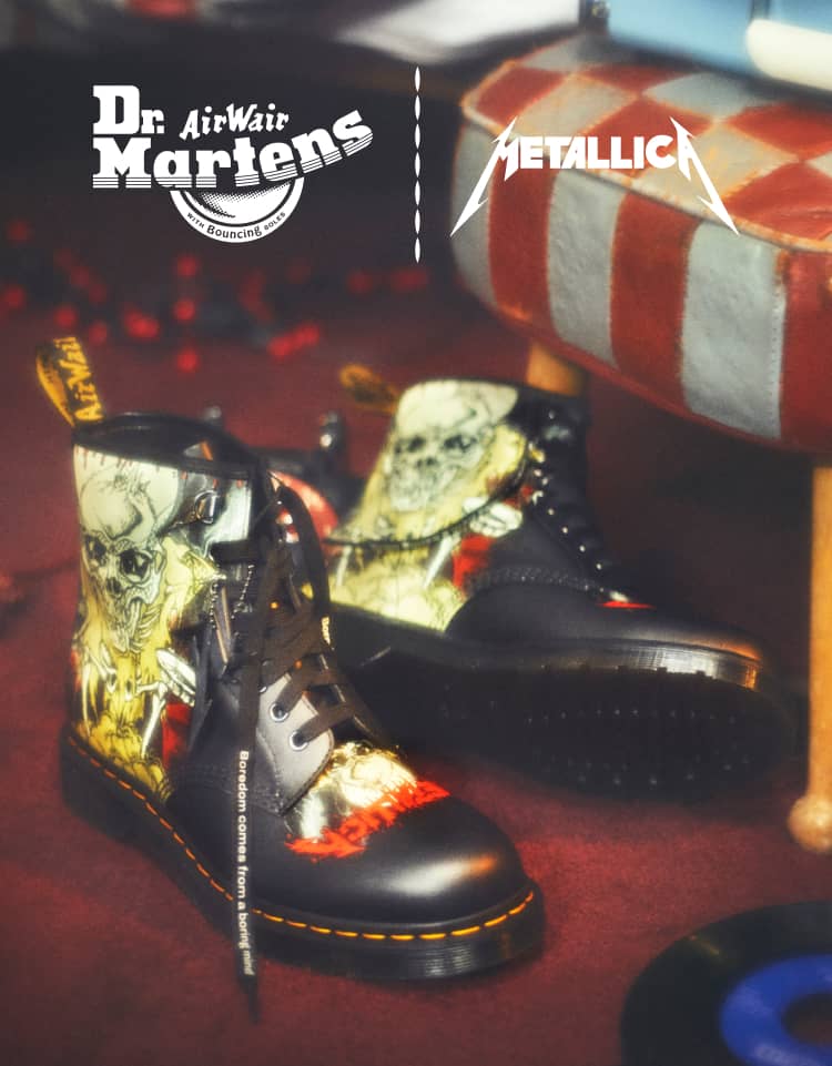 Metallica × Dr. Martens コラボレーションが2026年 1/29 発売 (メタリカ ドクターマーチン)