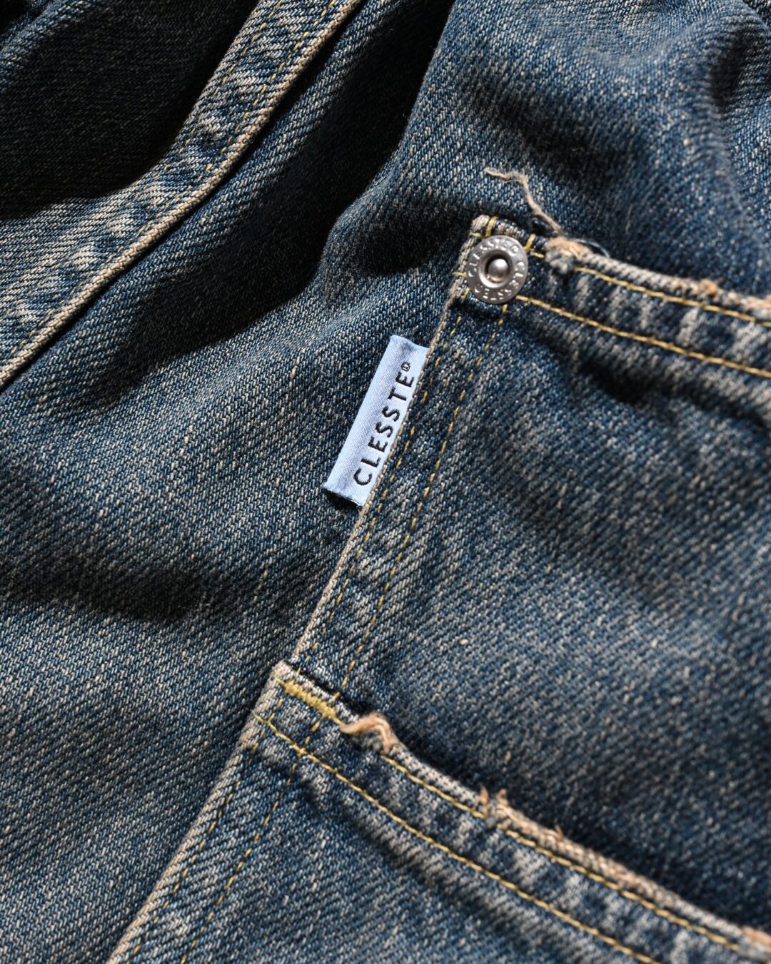 CLESSTE 2026 SS “VINTAGE DYED SELVEDGE DENIM CITY UTILITY JACKET & DYED SELVEDGE DENIM DOUBLE KNEE CURVED WORKER PANTS”が1/17 発売 (クレスト ビンテージ デニム ジャケット パンツ)