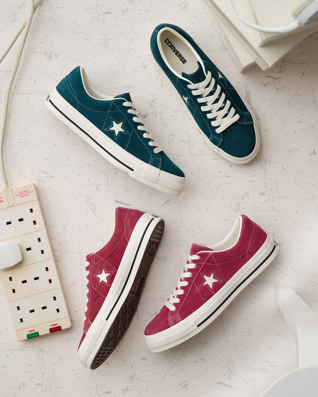 【2026年 1/23 発売】CONVERSE ONE STAR SUEDE “Burgundy/Dark Teal” (コンバース ワンスター スエード) [33702560/33702561]