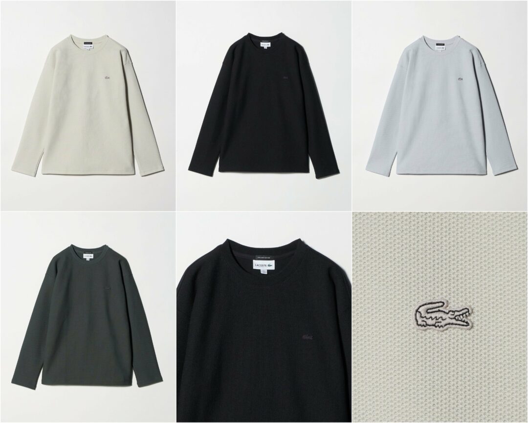 LACOSTE for BEAUTY&YOUTH 2026 SS 別注 "ワントーン ロング スリーブ カットソー"が発売 (ラコステ ビューティアンドユース)