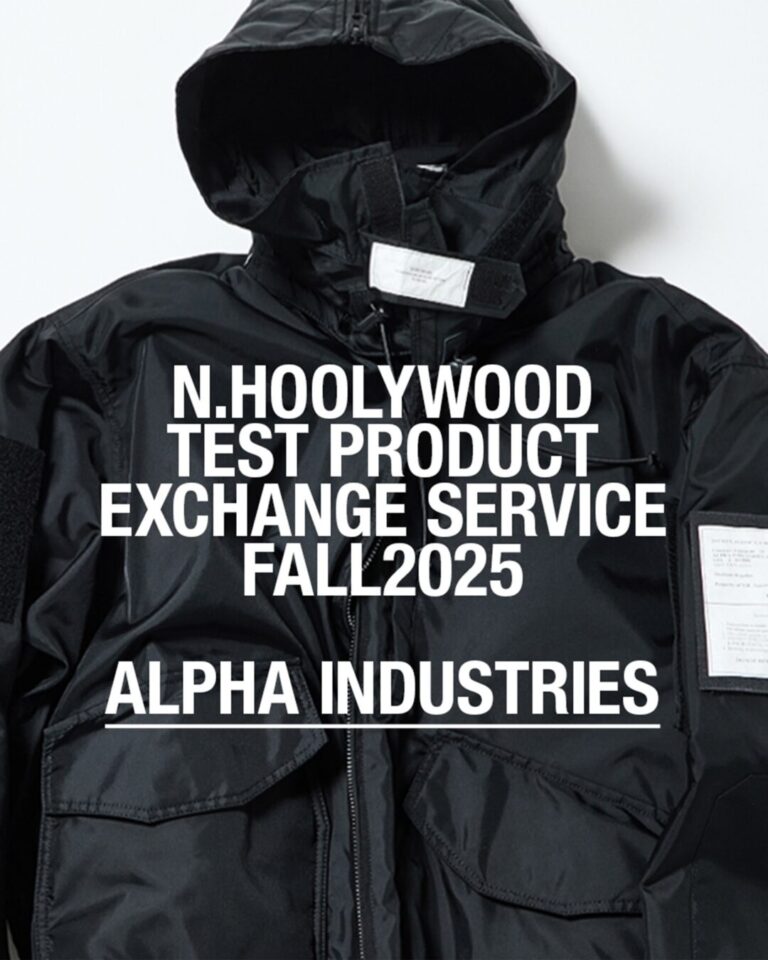 ALPHA INDUSTRIES x N.HOOLYWOOD 2025 FW “CWU”が2026年 1/1 発売