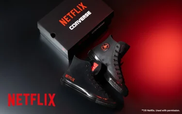 【2026年 1/23 発売】Netflix × CONVERSE ALL STAR AGED HI "Black" (ネットフリックス コンバース コンバース オールスター エイジド) [31317330]