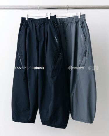 CLESSTE × Plus Phenix 2026 SS 別注 “GORE-TEX WINDSTOPPER LABS TECH MASSIVE TWISTED PANTS”が1/10 発売 (クレスト プラスフェニックス ゴアテックス ウィンドストッパー パンツ)